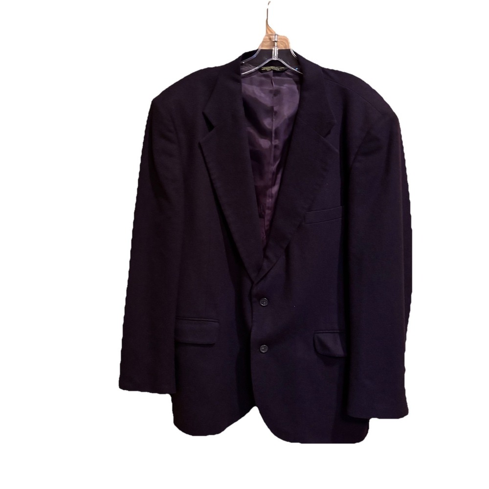 Branford & Taylor 100% Cashmere Blazer Mens 46R Navy Blue 2 Button Sport Coat‎